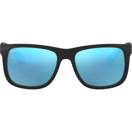 Ray-Ban Justin RB4165 622/55 Sonnenbrille Schwarz-Blau-Spiegel 51mm