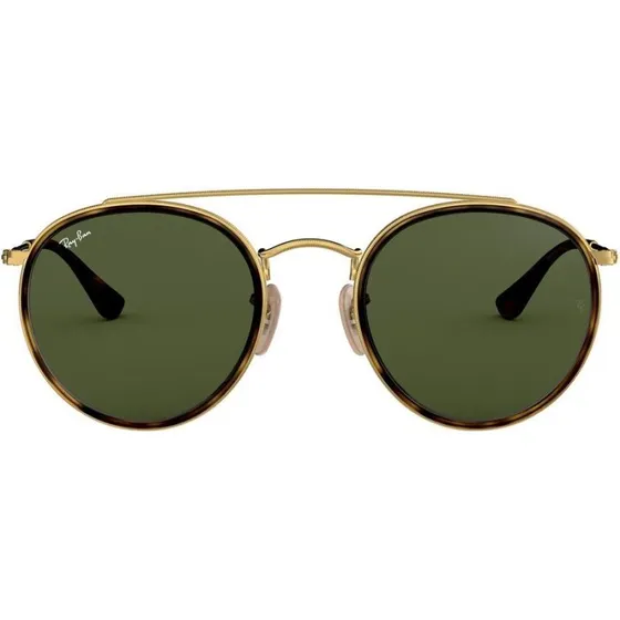 Ray-Ban RB3647N Double Bridge Sonnenbrille Schwarz/Gold 51mm