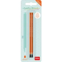 Legami Ersatzminen für Lovely Friends Gelstifte, Orange, 2er Pack