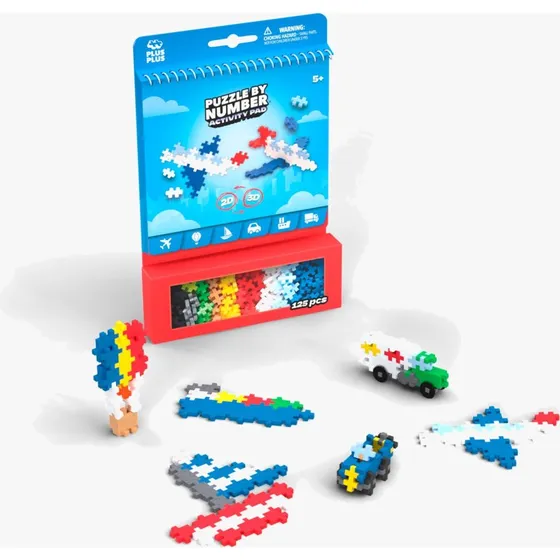 PlusPlus Activity Pad Transportation Bausatz mit 12 Aktivitäten