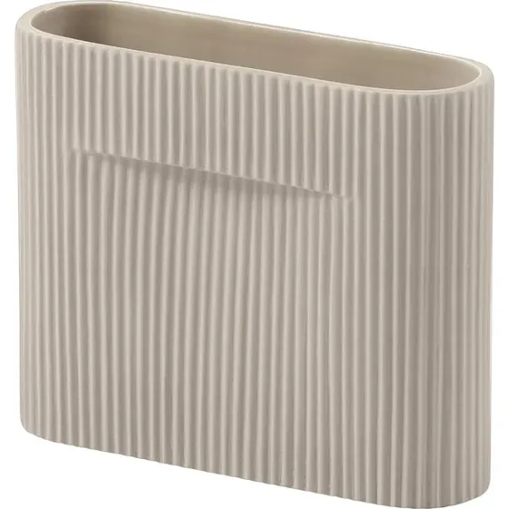 Muuto Ridge Vase Beige 16,5 cm