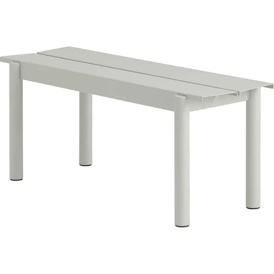 Muuto Linear Gartenbank 110 cm Grau