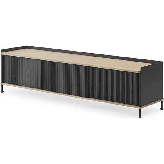 Muuto Enfold Sideboard - Schwarz & Massiveiche - 186 cm