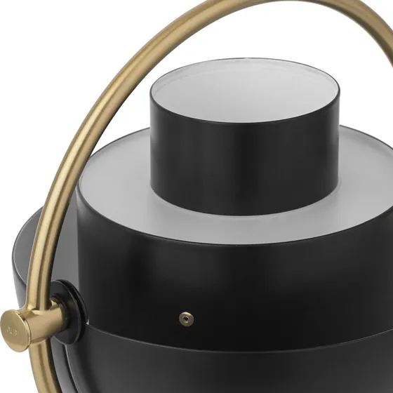GUBI Multi-Lite Akku-Tischleuchte, Messing/Schwarz, 30 cm