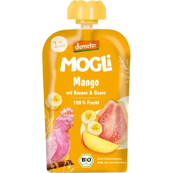 Mogli Bio-Püree Mango, Guave & Banane, 100g (ab 1 Jahr)