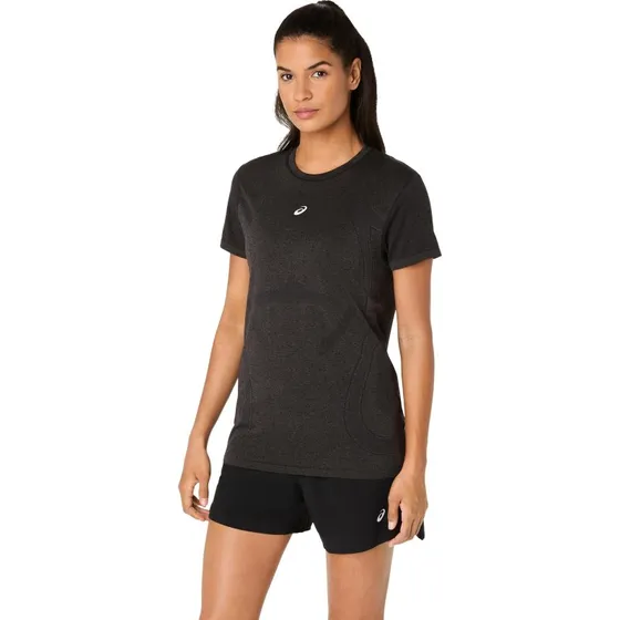 Asics Road Seamless SS Top Damen - Schwarz - ACTIBREEZE™