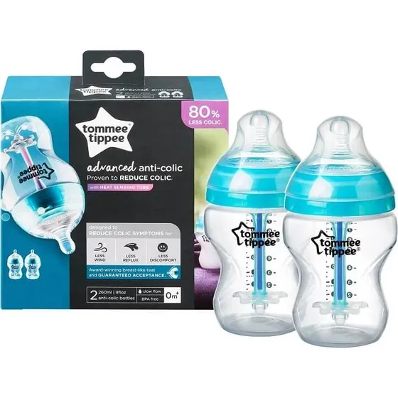 Tommee Tippee Anti-Kolik Babyflaschen 2er-Set, 260 ml, Green