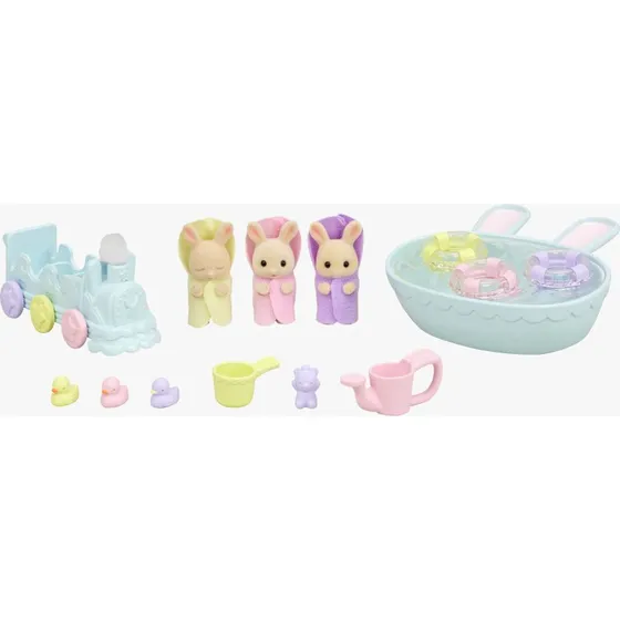 Sylvanian Families Triplets Baby Bathtime Set mit 3 Figuren