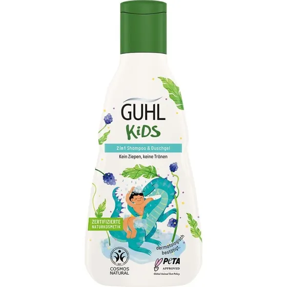 Guhl Kids 2in1 Shampoo & Duschgel Brombeer, 250 ml