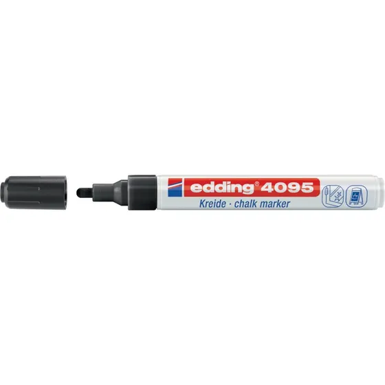 edding Kreidemarker 4095 Window Marker Schwarz (2-3 mm)