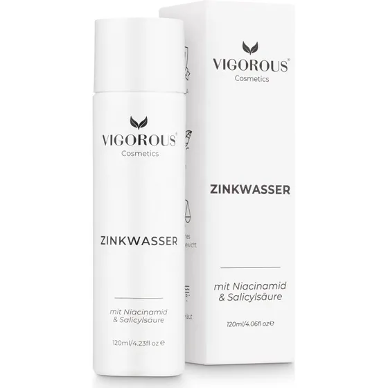 VIGOROUS® Zinkwasser 120 ml für klare Haut
