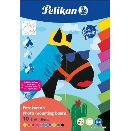 Pelikan Fotokartonblock, 230 x 330 mm, 10 Blatt, 270 g/m²