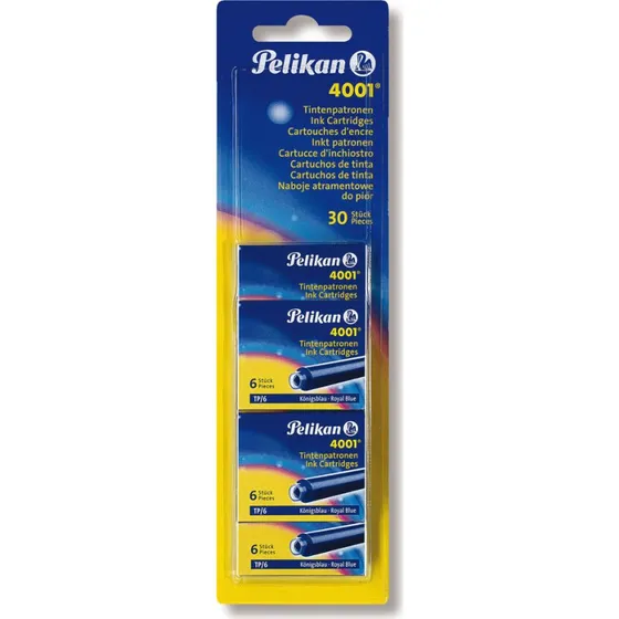 Pelikan Standard-Tintenpatronen 4001 TP/6 Königsblau (30 Stück)