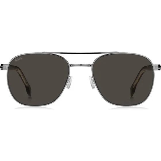 BOSS 1723/S Sonnenbrille Herren Pilot Ruthenium Grau 56mm