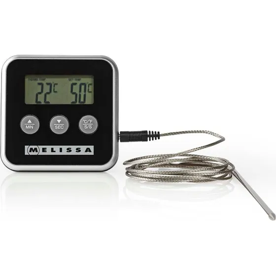 Melissa Fleischthermometer bis 250°C mit Alarm-Timer