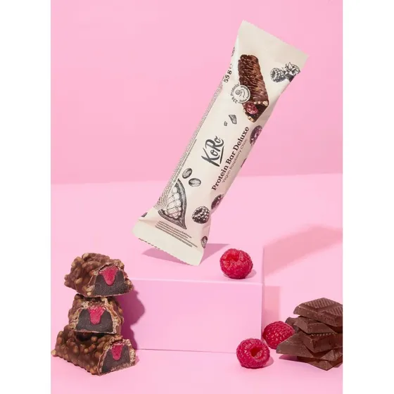 KoRo Protein Bar Deluxe Vegan Himbeer-Schoko 55g