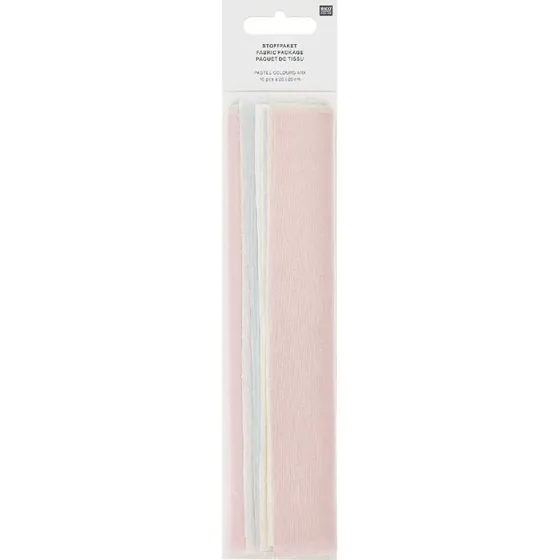 Rico Design Stoffpaket zum Besticken Pastel Colours Mix