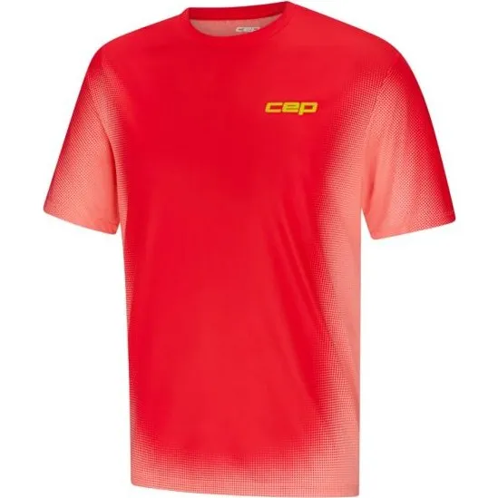 CEP Core Run Shirt Short Sleeve - Herren Laufshirt - XL - Rot