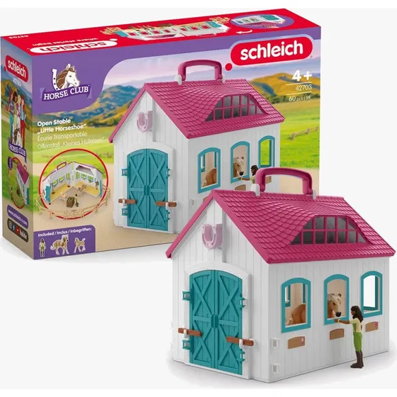 Schleich Horse Club Offenstall 'Kleines Hufeisen' Spielset