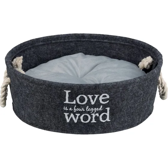 TRIXIE Kuschelkorb Lian, 37 cm, anthrazit