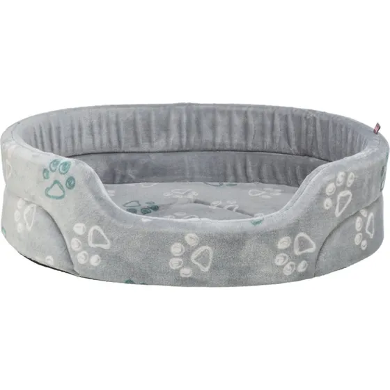 TRIXIE Jimmy Softplüsch Hundebett oval hellgrau