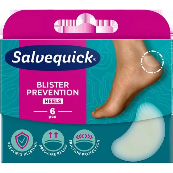 Salvequick Blasenpflaster zur Blasenprävention, 6 Stück