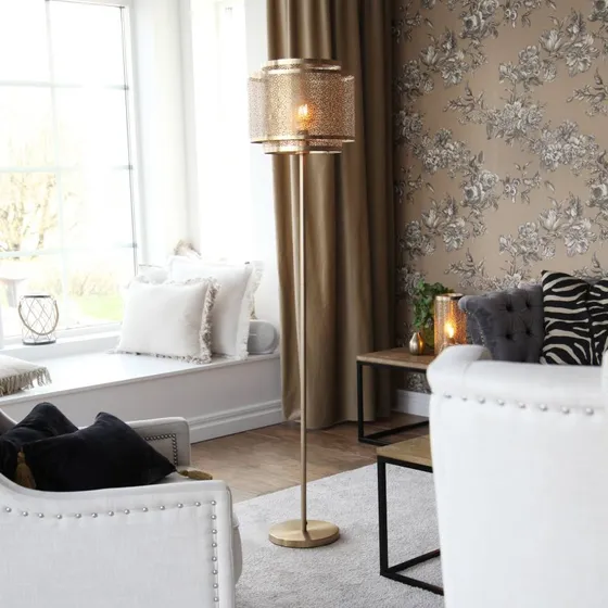 By Rydéns Stehleuchte Hermine 157 cm - Messing - Marokkanisches Design