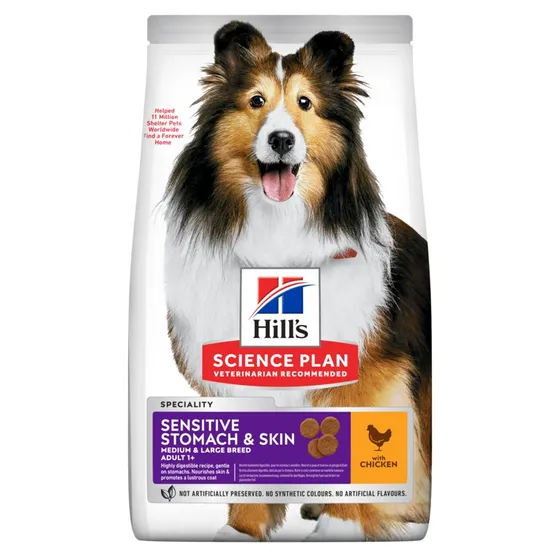 Hill's Science Plan Sensitive Stomach & Skin Medium Adult Huhn 2,5kg