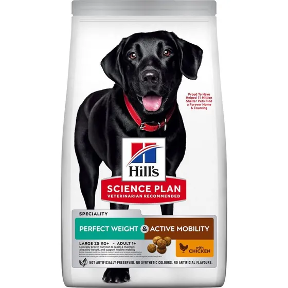 Hill's Science Plan Perfect Weight + Active Mobility Large Breed Huhn 12 kg