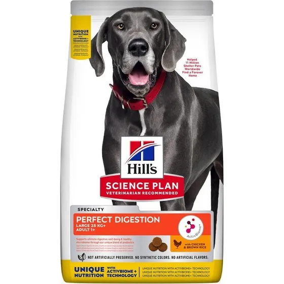 Hill's Science Plan Adult Large Breed Perfect Digestion Huhn & Brauner Reis 14 kg