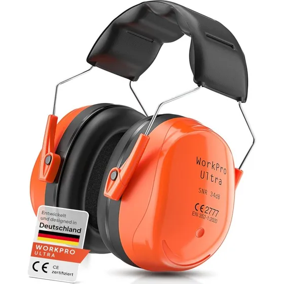 Senner WorkPro Ultra Gehörschutz, 34 dB, schwarz/orange