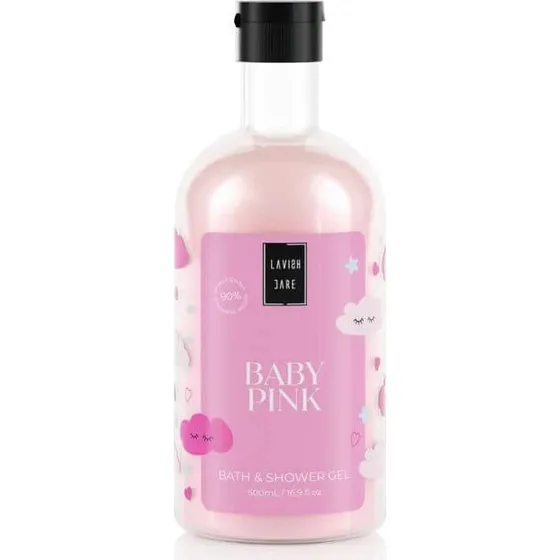 LAVISH CARE Duschgel Baby Pink, Feuchtigkeitsspendend & Pflegend, 500ml