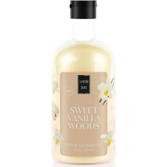 LAVISH CARE Süßes Vanilleholz Duschgel 500ml