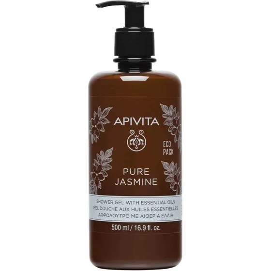 APIVITA Eco Pack Reines Jasmin-Duschgel mit ätherischen Ölen 500ml