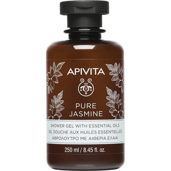 Apivita Pure Jasmine Duschgel mit ätherischen Ölen, 250 ml