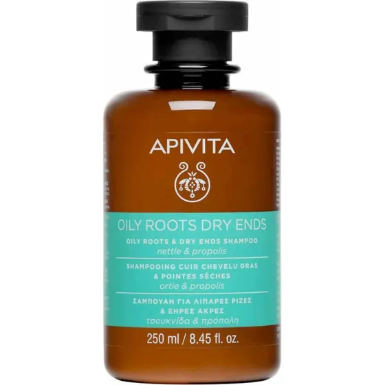 Apivita Shampoo Oily Roots & Dry Ends Brennnessel & Propolis 250ml