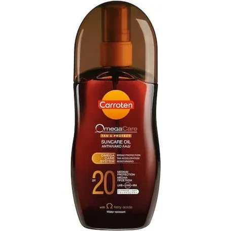 Carroten Omega Care Tan & Protect Sonnenschutz Körperöl SPF20 150ml