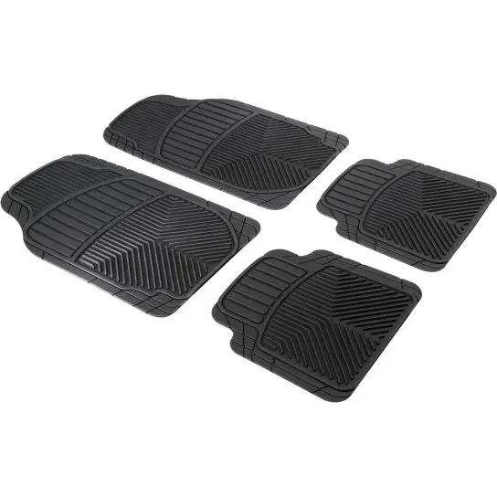 Walser Priscus Gummimatten-Set schwarz, 4er Set