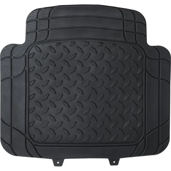 WOLTU Universal Gummifußmatte schwarz-rot zugeschnitten