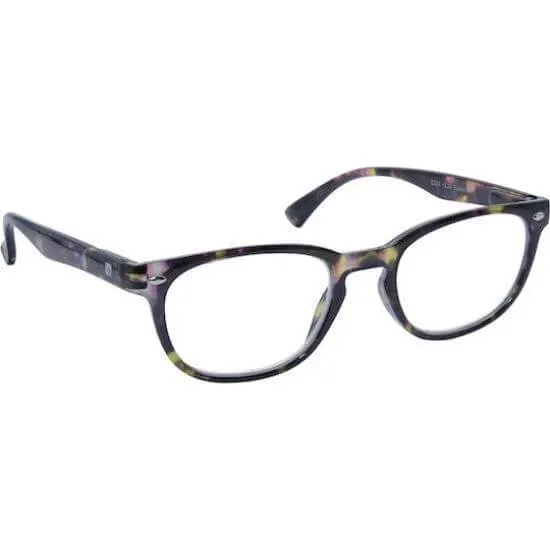 EYELEAD E254 Presbyopie Brille Tartaruga Braun Rötlich 1.00
