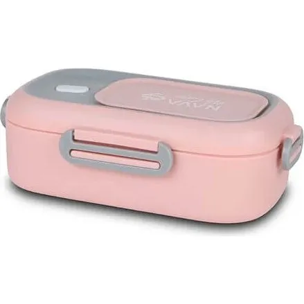 Nava We Care Edelstahl-Lunchbox, Rosa, 800 ml