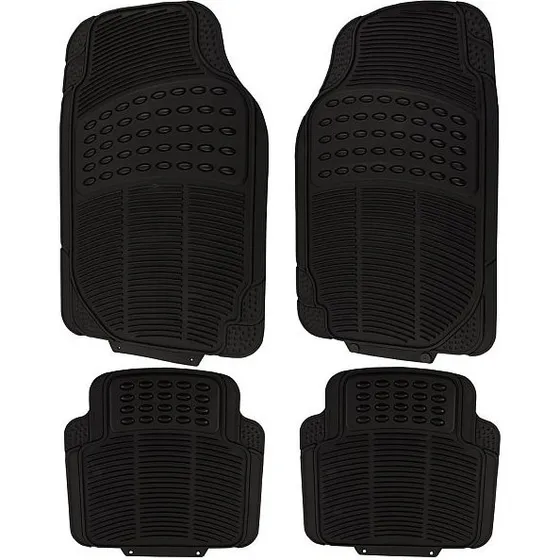 WOLTU Alumatte Auto Fußmatten Schwarz Universal