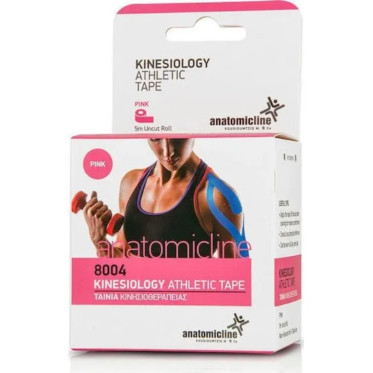ANATOMIC LINE Kinesio-Tape Kinesiotherapie-Band Rosa, 5cm x 5m