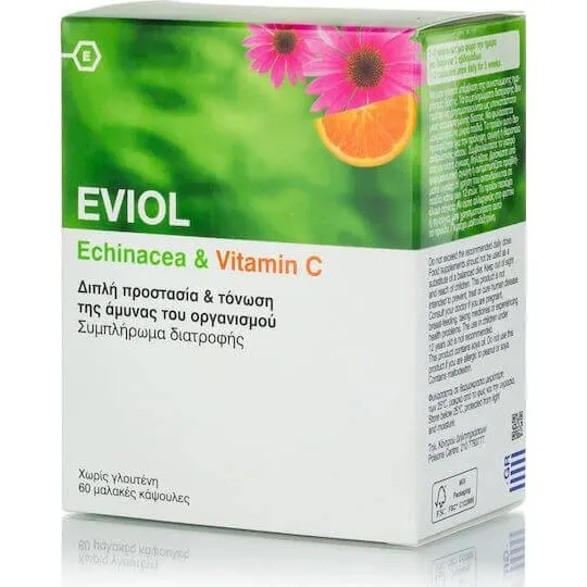Eviol Echinacea & Vitamin C Immunitätserhöhung 60 Softgels
