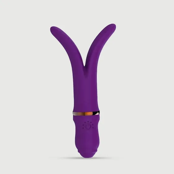 Cuma Premium 2 Spitze Silikon Klitoris Vibrator - Lila