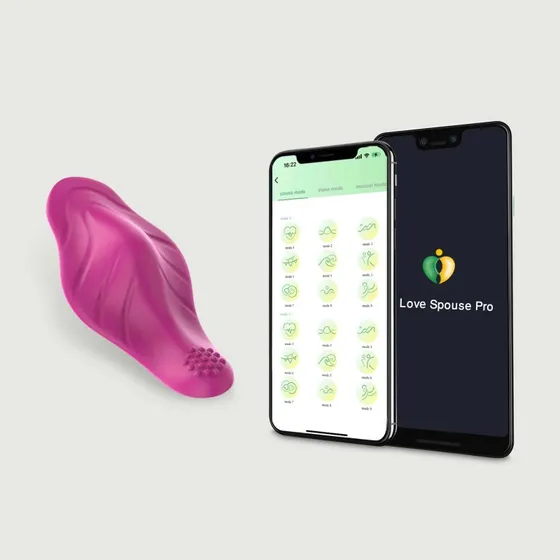 Anika App Gesteuerter Silikon Panty Egg Vibrator - Pink
