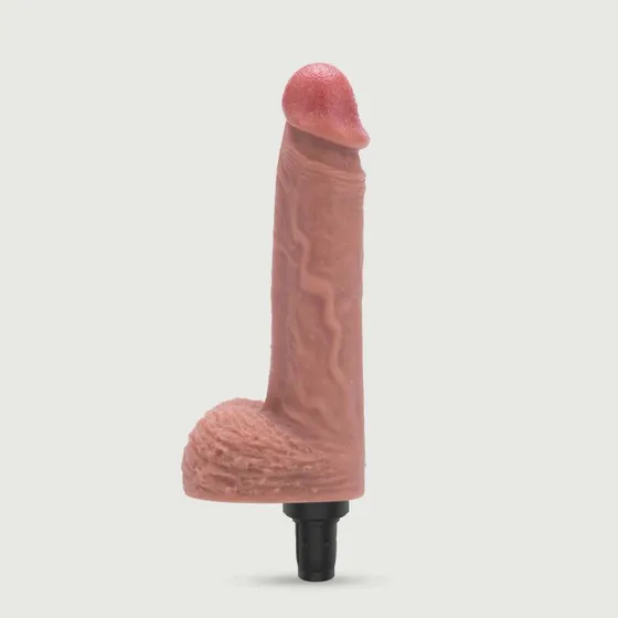 Sexopolis Sex Machines Beheizbarer Silikon-Vibrator, 22 cm, Fleisch