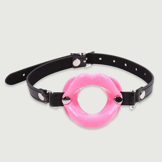 O-Ring Knebel Mund geformt Silikon - Rosa