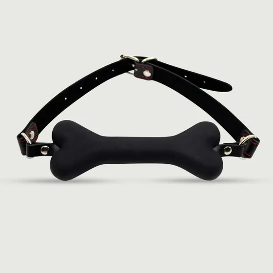 Sexopolis Silikon-Knochenform mit Naht - Schwarz
