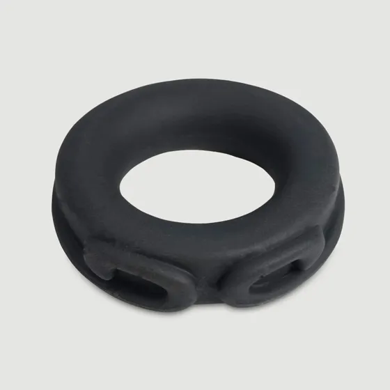 Flexibler Affen-Silikon-Schwanzring 45 mm - Schwarz